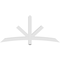 Ekena Millwork Alberta Architectural Grade PVC Gable Bracket, 72"W x 33"H x 4"D x 4"F, 11/12 Pitch GBP072X33X0404ALB00 - alternate 2